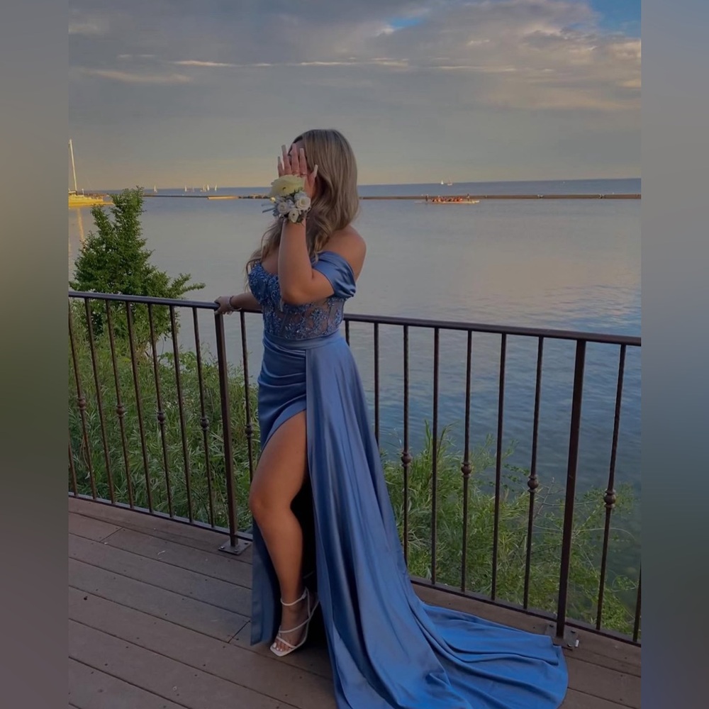 Cinderella Blue Prom Dress 👑